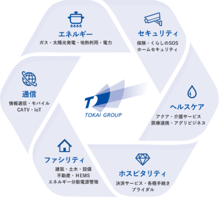 TOKAIグループの総合力のチャート